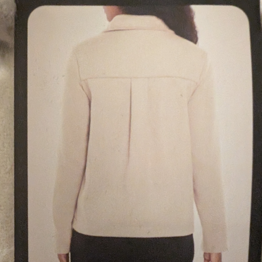 Banana Republic Cream Jacket with Snap Buttons - Picture 12 of 16